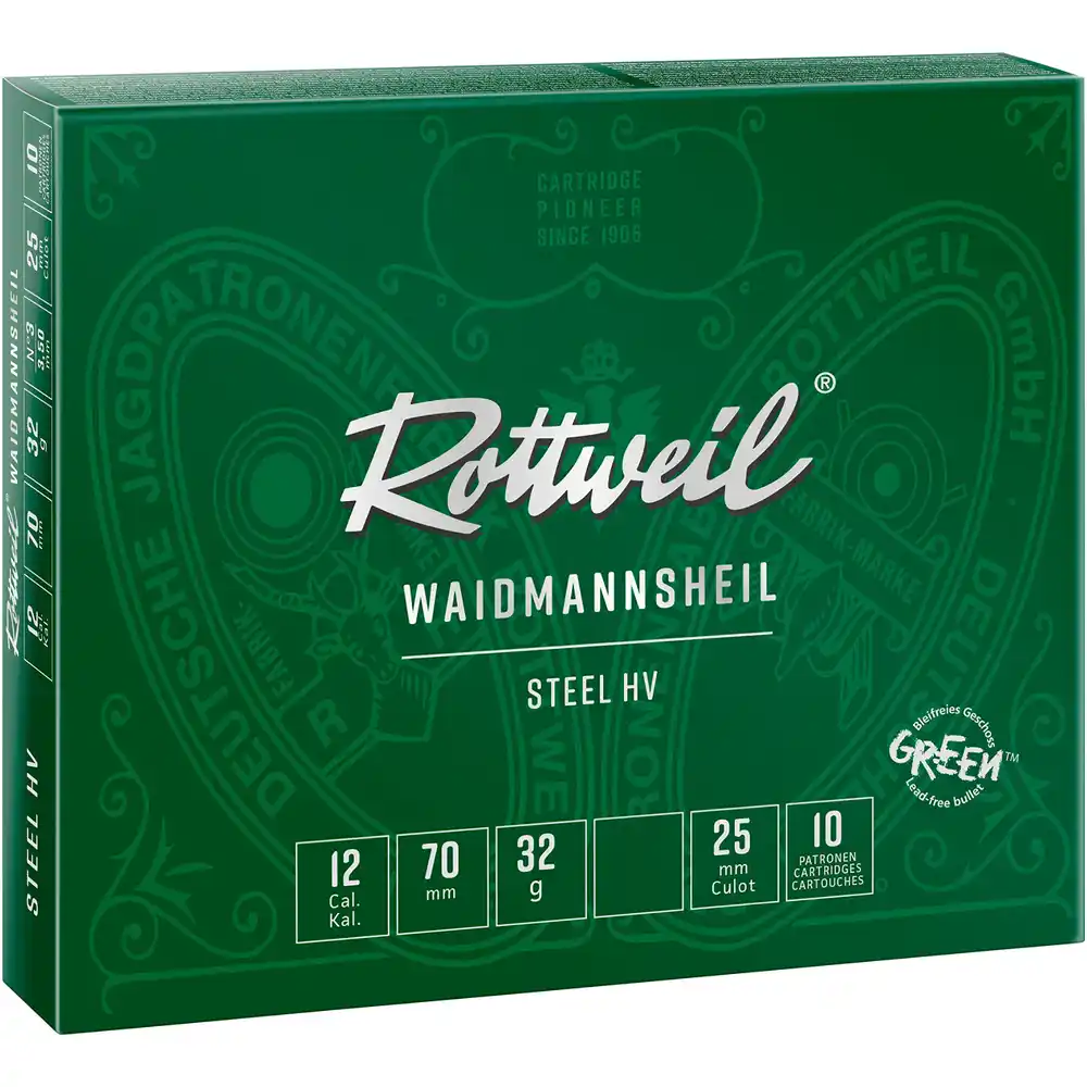Rottweil 12/70 Waidmannsheil Steel HV 3,25mm / 32g